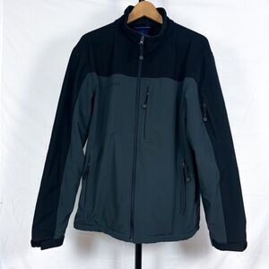 Free Country Jacket Mens L Black Long Sleeve Full Zip Outdoor Gorpcore Techwear